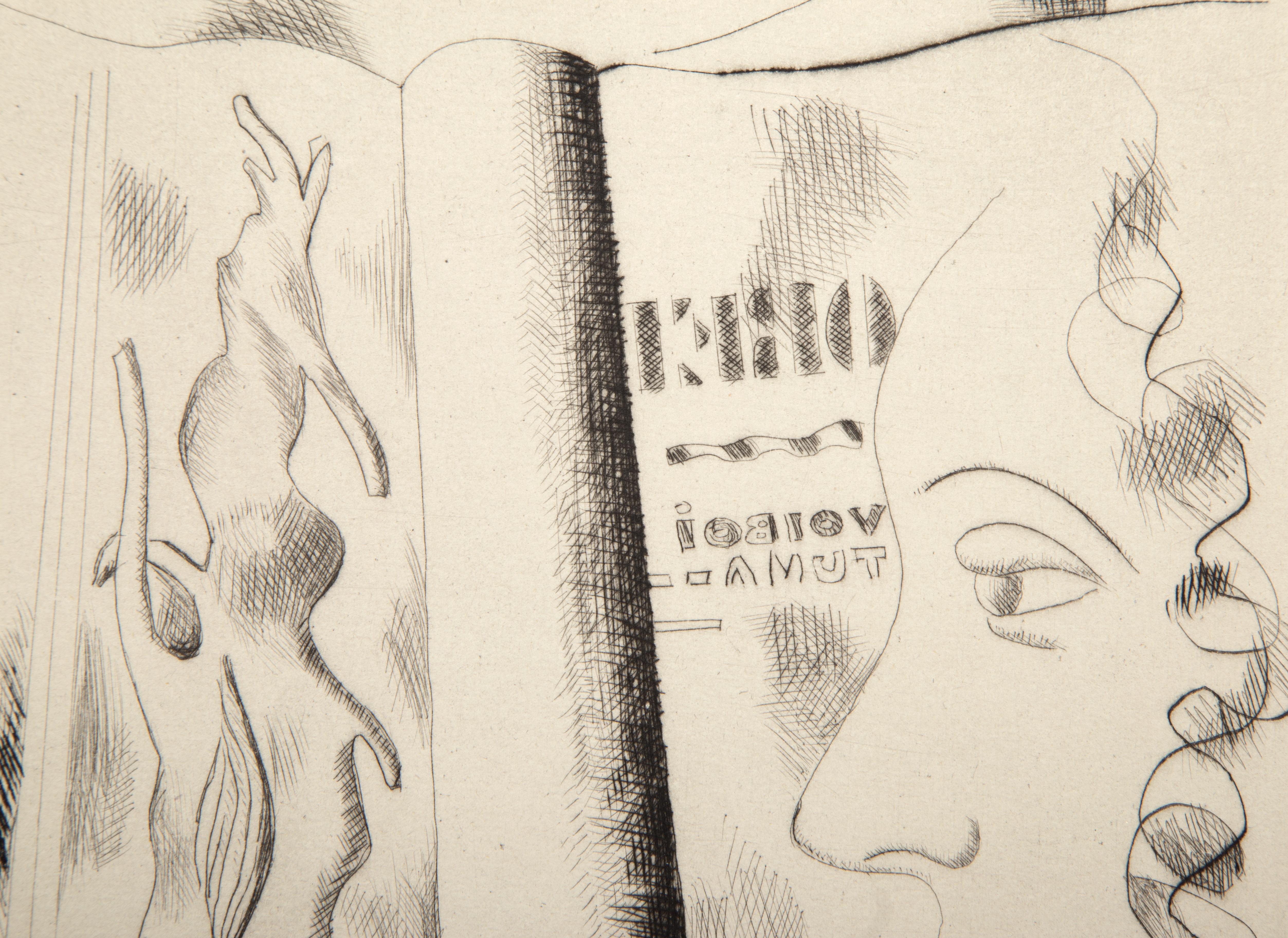 Profil de Femme
Fernand Leger, French (1881–1955)
Date: circa 1931 (pulled 1961)
Drypoint Etching on Richard de Bas
Edition of 102
Image Size: 10 x 8 inches
Size: 15.75 x 12 in. (40.01 x 30.48 cm)
Printer: Atelier Lacouriere et Frelaut,