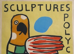 Sculptures Polychromes, Modern Art Signed Poster by Fernand Léger