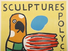 Skulpturen Polychrome, Moderne Lithographie Poster von Fernand Léger