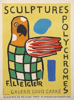 Skulpturen Polychrome, Moderne Lithographie Poster von Fernand Léger