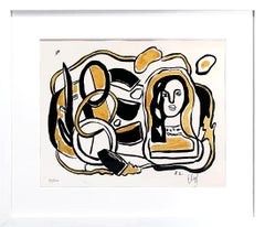 Tête de femme avec composition (Head of a Woman with Composition)