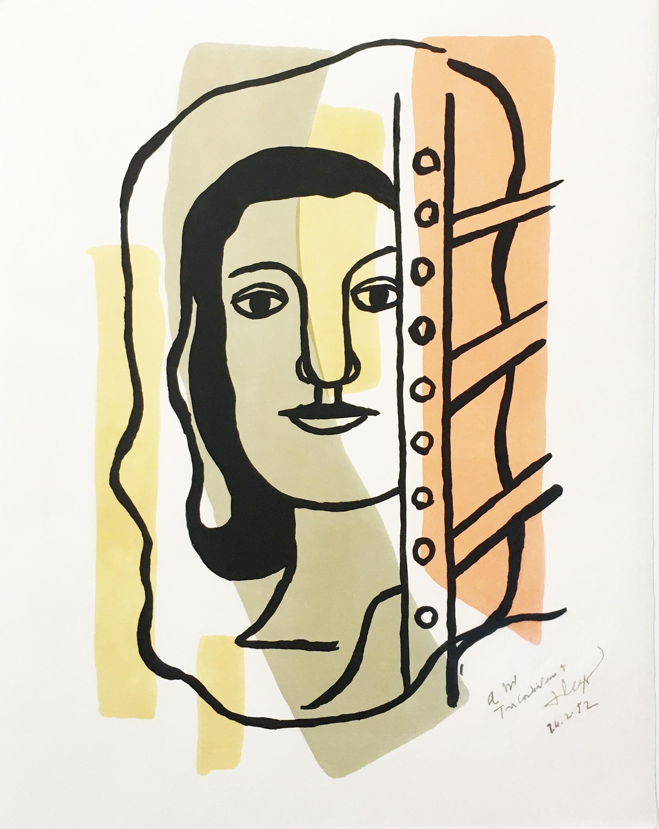 Tete de Femme - Print by Fernand Léger