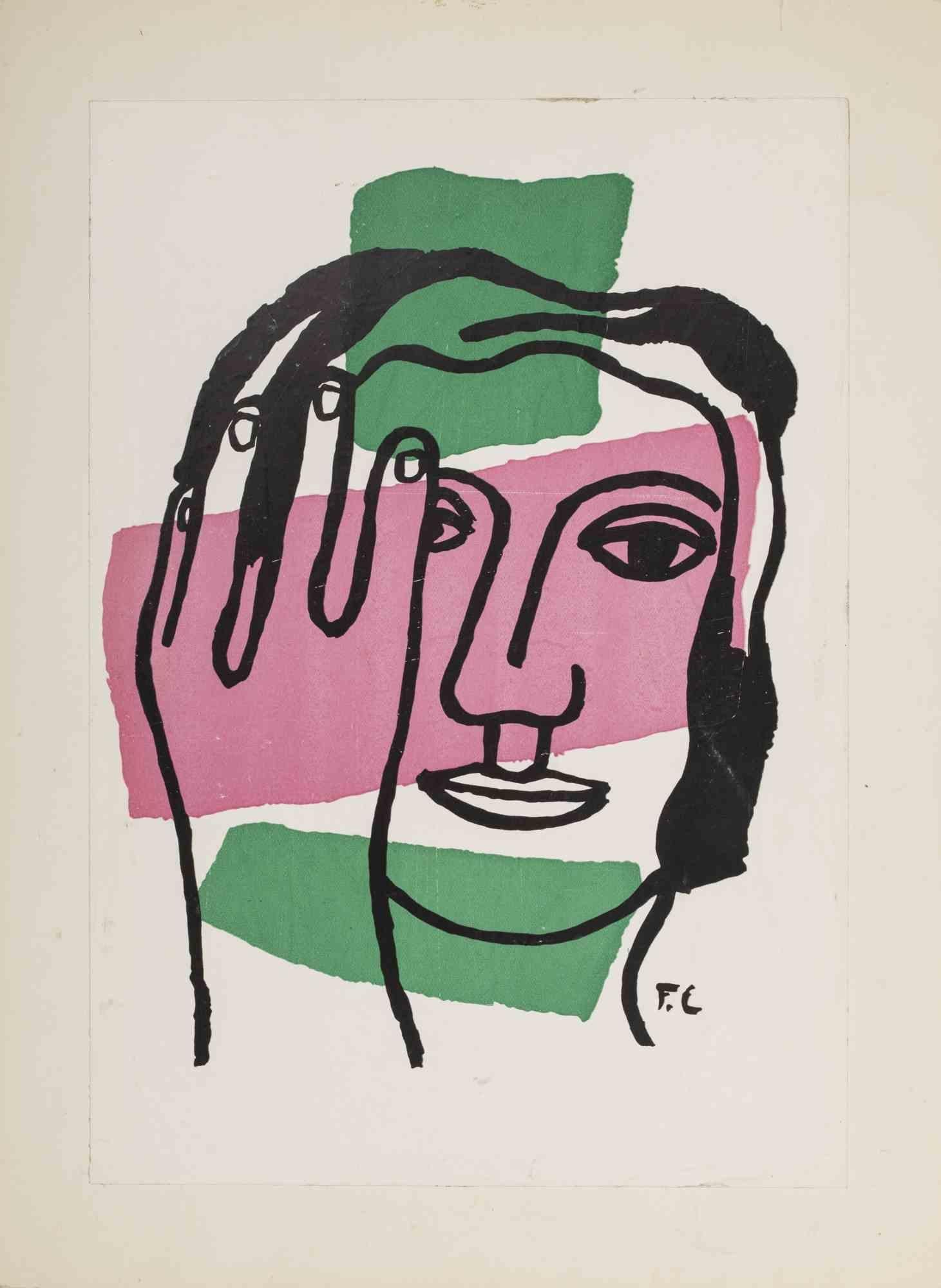 Tete de Femme est une splendide lithographie réalisée par Fernand Leger au milieu du 20ème siècle. 

Monogramme en bas à gauche.

Très bon état. 