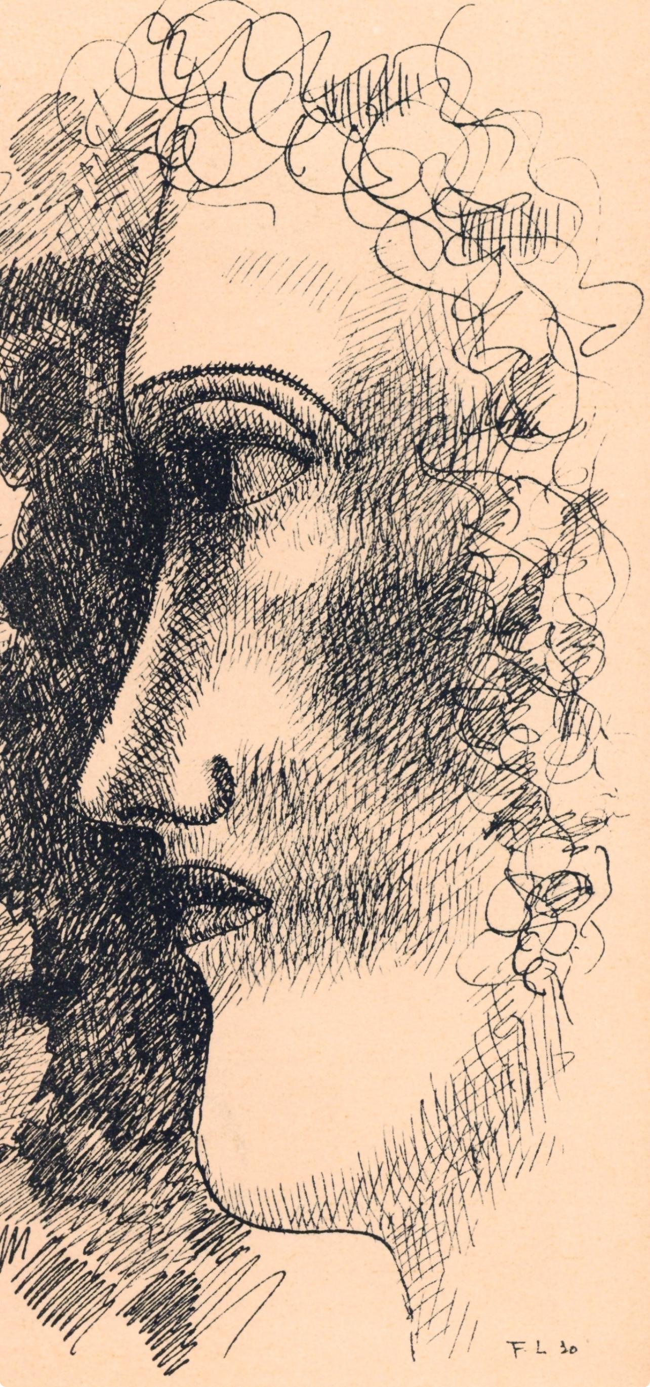 Tête et Feuille, Verve: Revue Artistique et Littéraire - Print by Fernand Léger