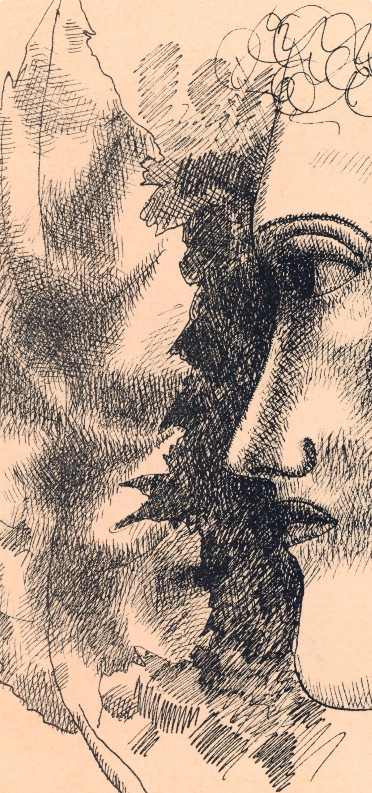 Tête et Feuille, Verve: Revue Artistique et Littéraire - Fauvist Print by Fernand Léger