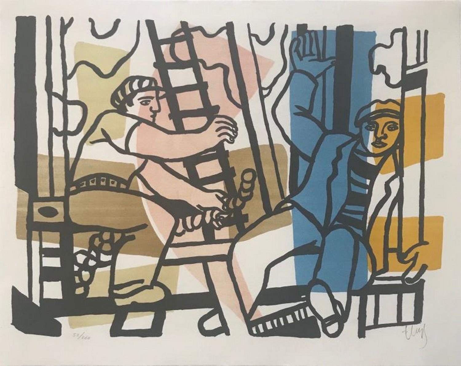 Fernand Léger Abstract Print - The Builders 