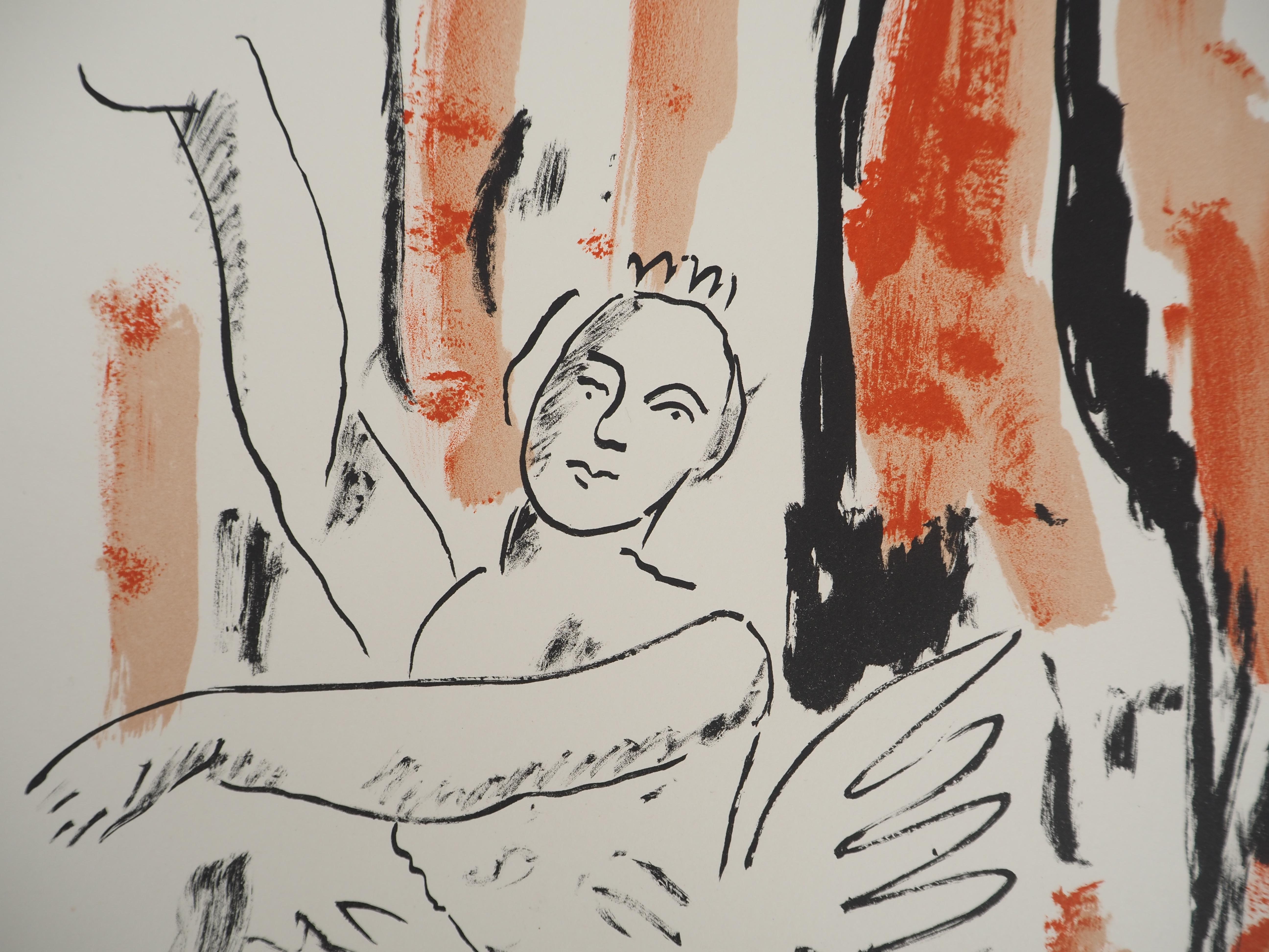 Fernand Léger
Die Ballerina, 1959

Original-Lithographie (Atelier Mourlot)
Signiert mit dem Stempel des Künstlers
Limitiert auf 180 Exemplare (hier nummeriert 160)
Auf Arches Vellum  66 x 50,5 cm (ca. 25,9 x 19,6 Zoll)

REFERENZEN :
- Gesamtkatalog