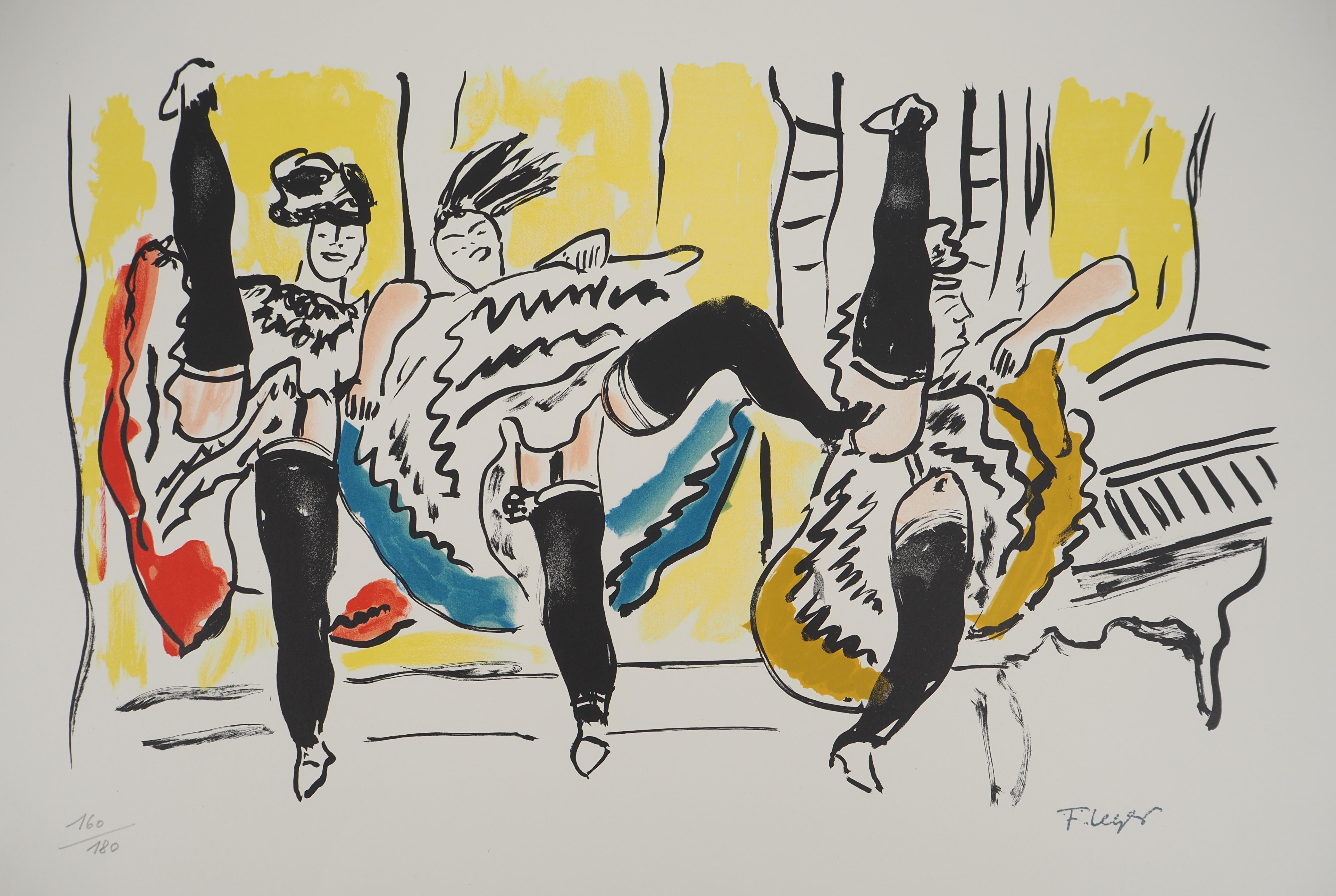 The city, The Moulin Rouge - Original lithograph, HANDSIGNED, 1959 - Modern Print by Fernand Léger