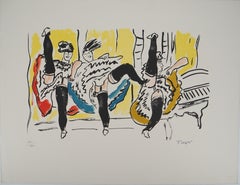 The city, The Moulin Rouge - Original lithograph, HANDSIGNED, 1959