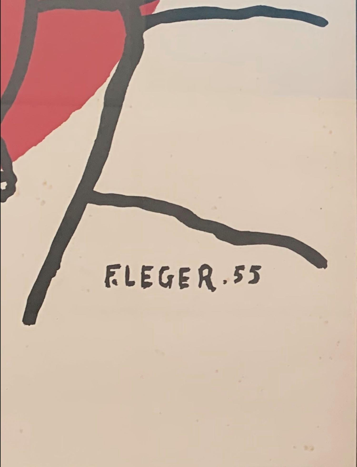 Das Paar (Kubismus), Print, von Fernand Léger