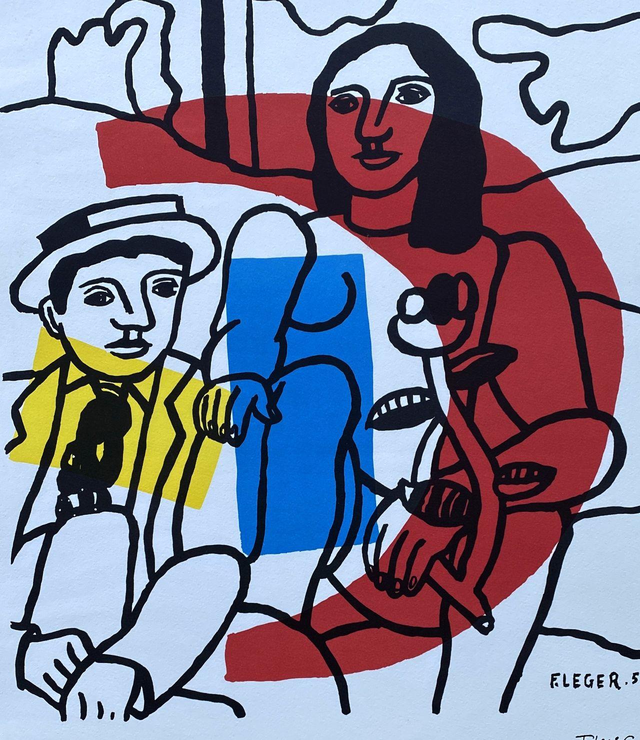 The Couple - Lithograph Signed in the plate - Print by Fernand Léger