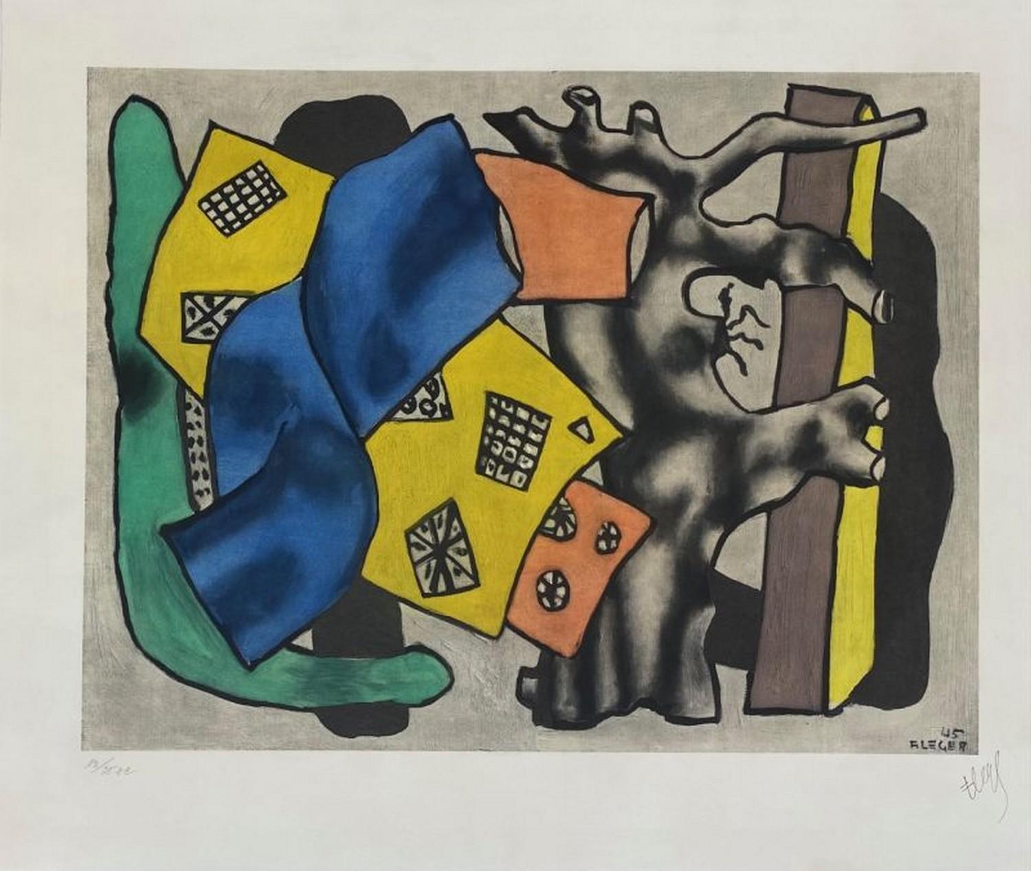 Fernand Léger Abstract Print – Die graue Wurzel 