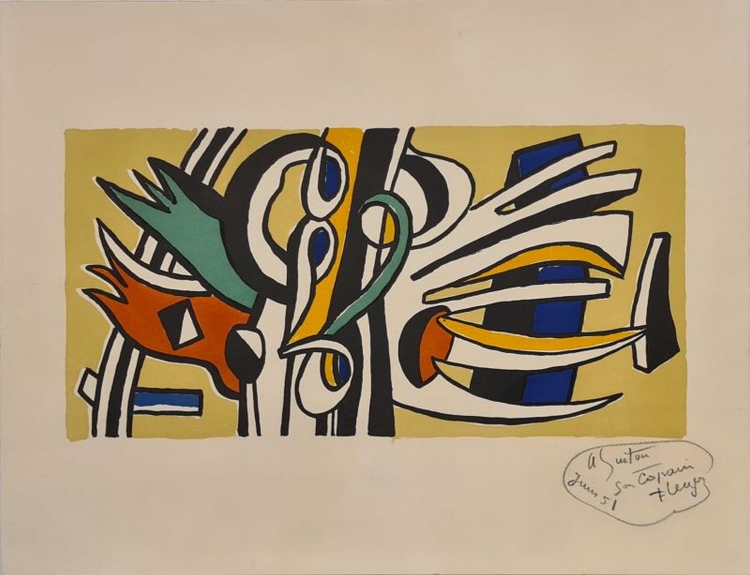 Fernand Léger Abstract Print - Wall composition 