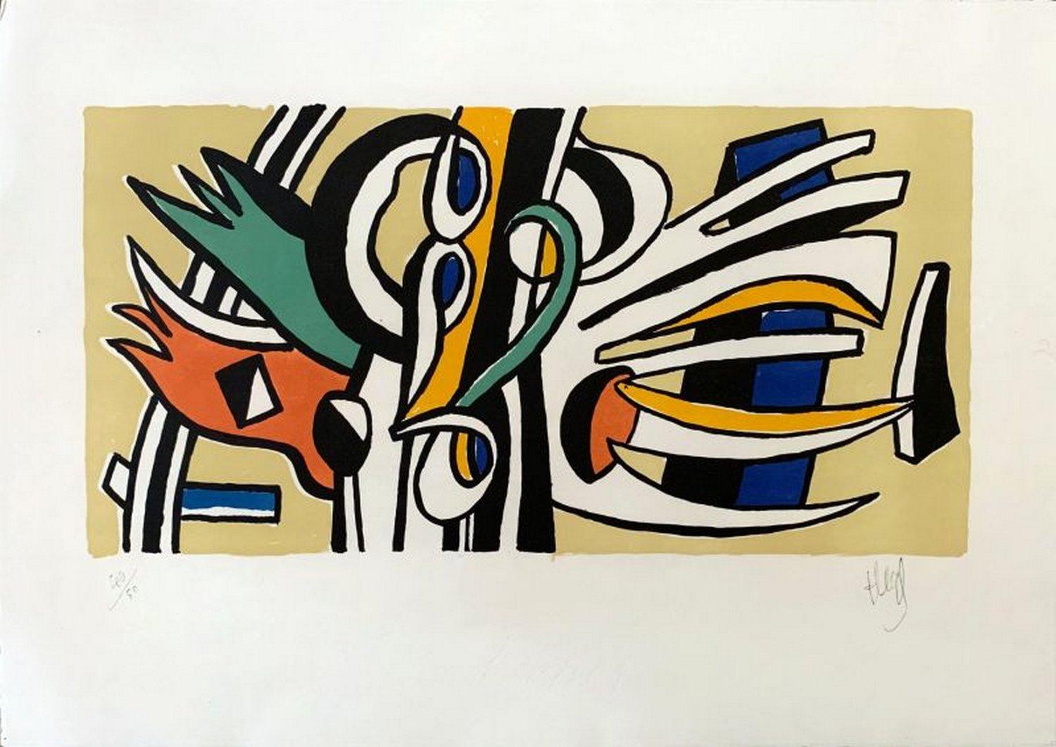 Fernand Léger Abstract Print - Wall Composition 