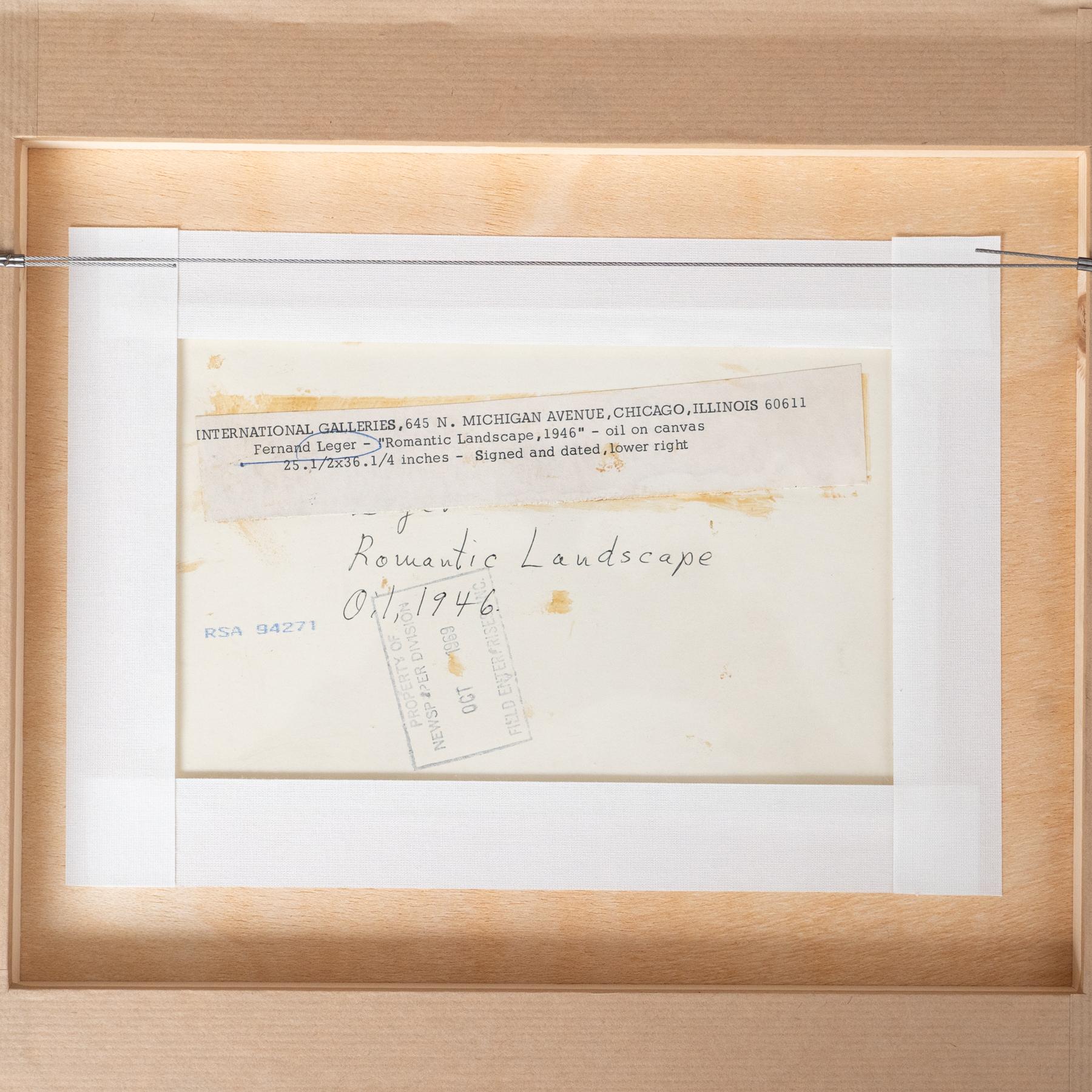 Fernand Leger: „Romantische Landschaft“, Archivfotografie, 1969 im Angebot 4
