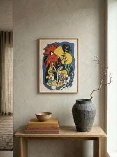 Fernand Léger “The King of Cards” Lithograph, Musée Léger Biot, Edition 488/500