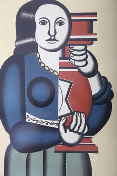 Fernand Leger's "Woman Holding a Vase", Lithograph by Jacques Villon