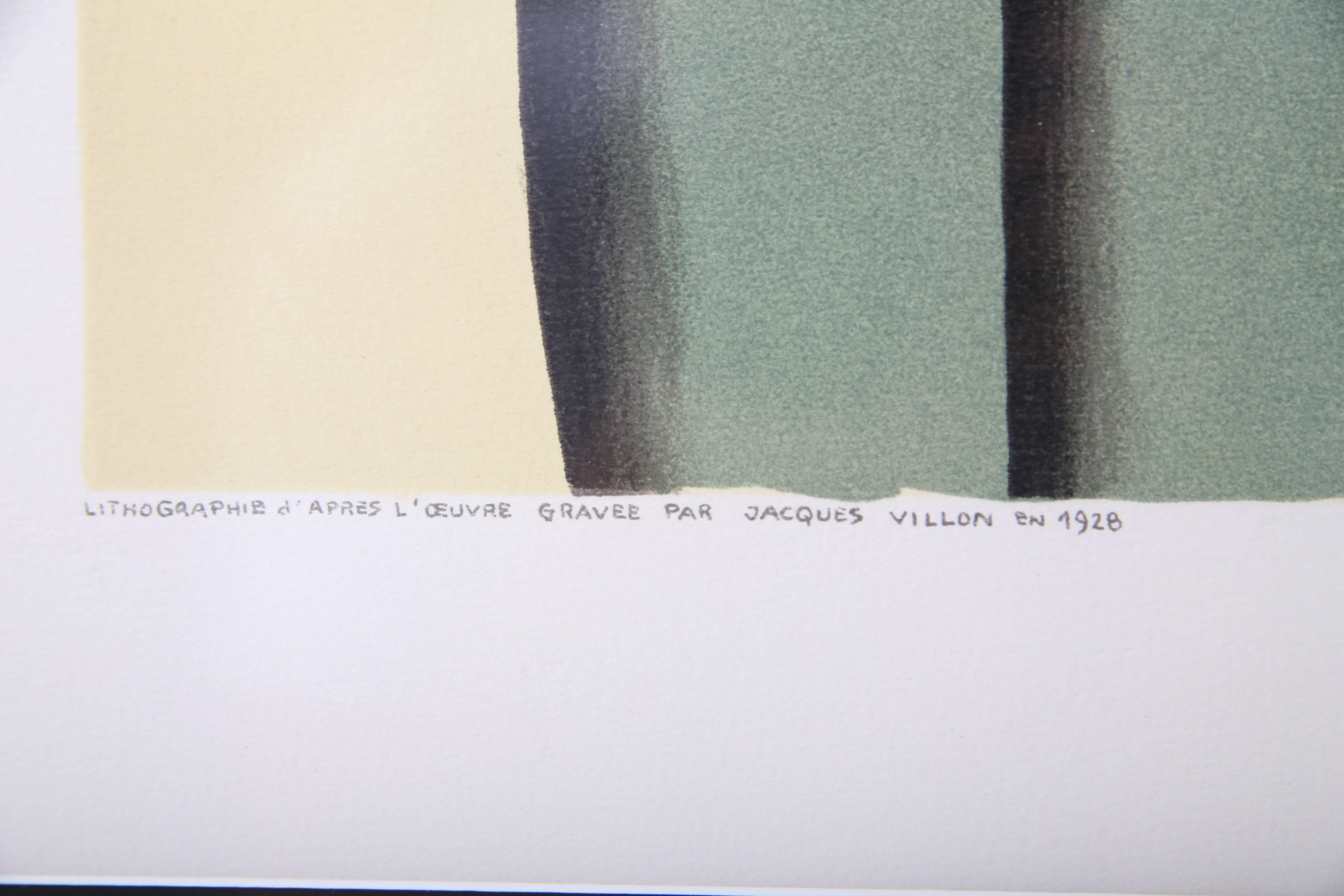 „Frau, die eine Vase hält“, Lithographie von Jacques Villon, Fernand Leger im Zustand „Gut“ in West Palm Beach, FL