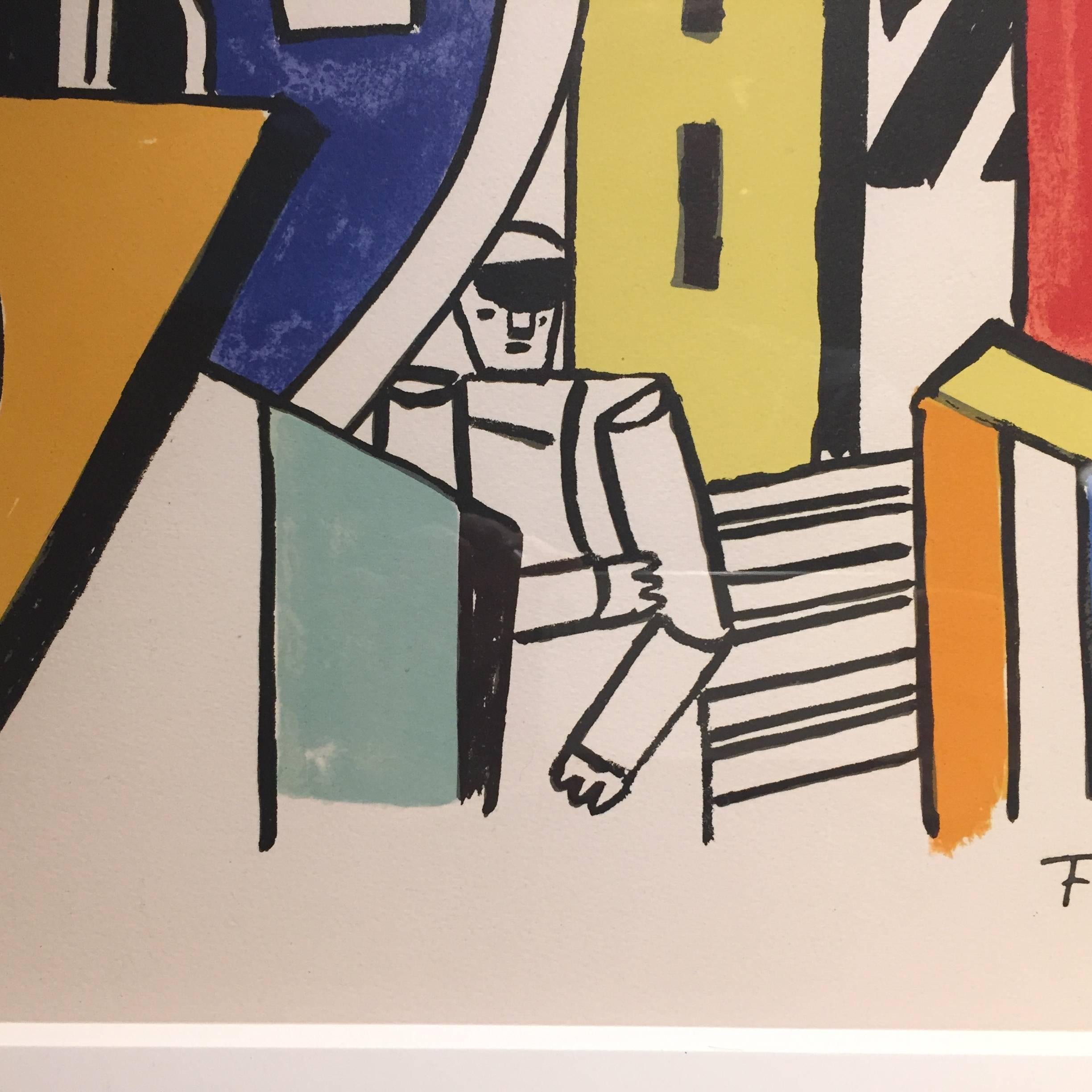 Mid-Century Modern Fernand Léger ''L'Homme dans la Ville'', 1959