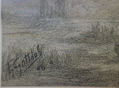 Lovers Walking in the Woods - Original Lithographie (1897/98)