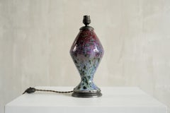 Fernand Rumebe '1875-1952', Lámpara de arenisca esmaltada, Francia 1920