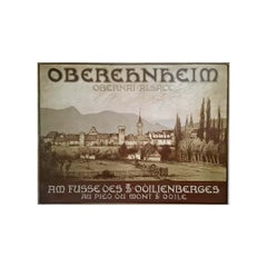 1912 original poster by Fernand Schultz-Wettel - town of Obernai