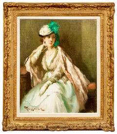 Lady Pink" de Fernand Toussaint (1873 - 1956), peintre belge