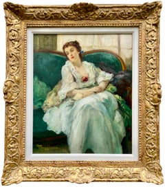 Fernand Toussaint, Brussels 1873 – 1956, Belgian Painter, Portrait of a Lady
