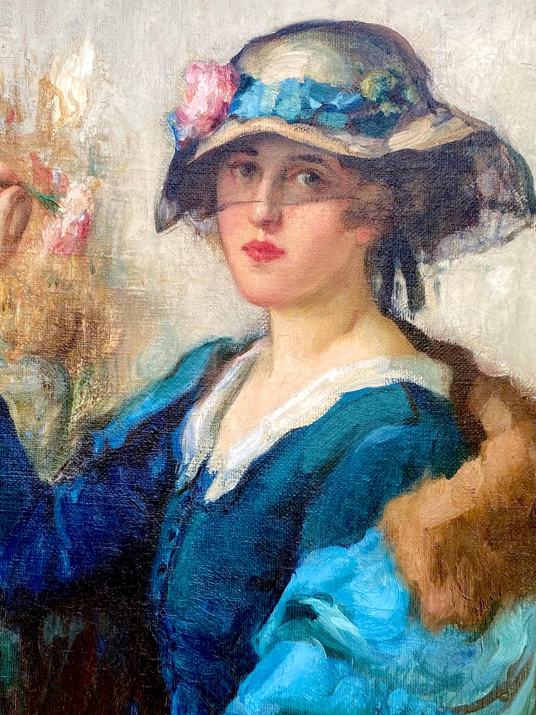 La dame en bleu