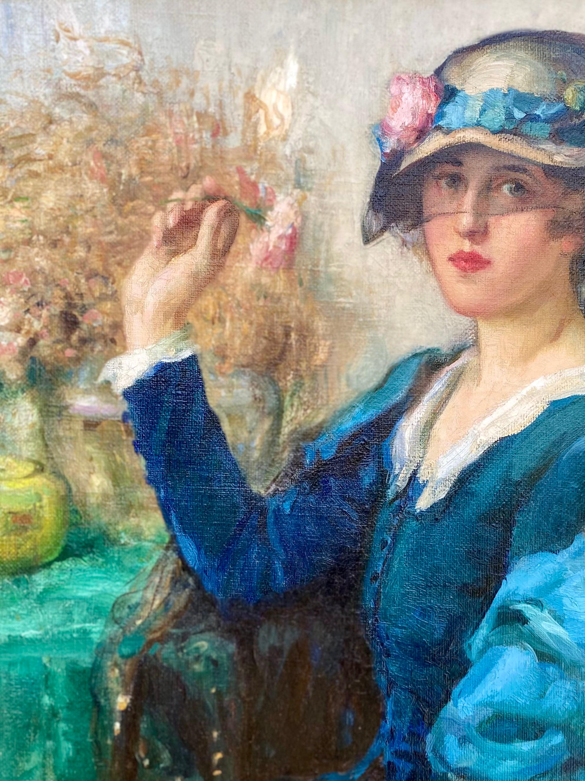 La dame en bleu
