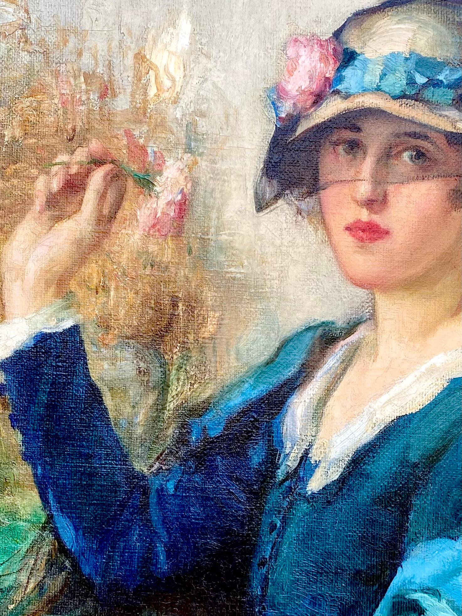 La dame en bleu