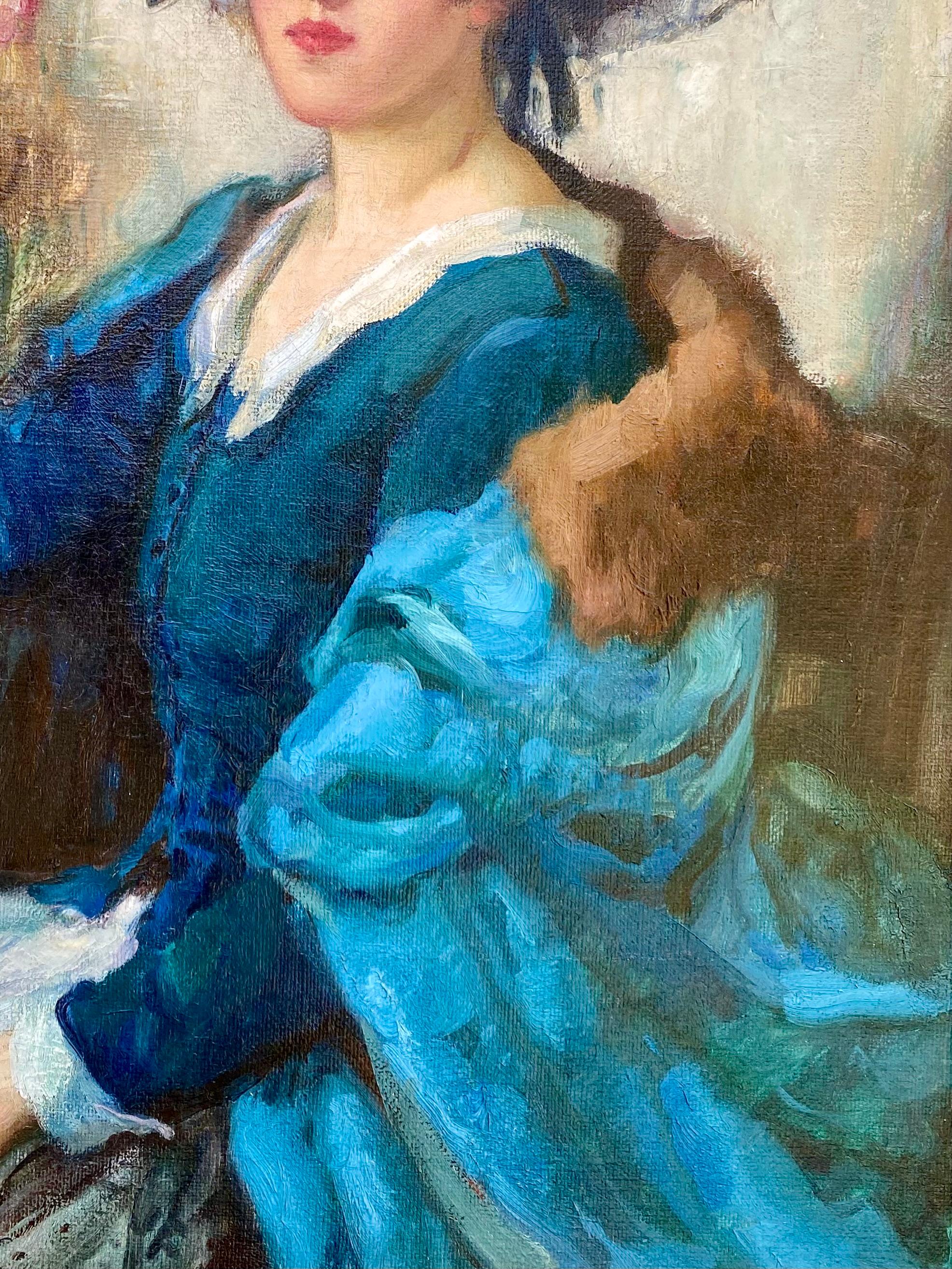La dame en bleu