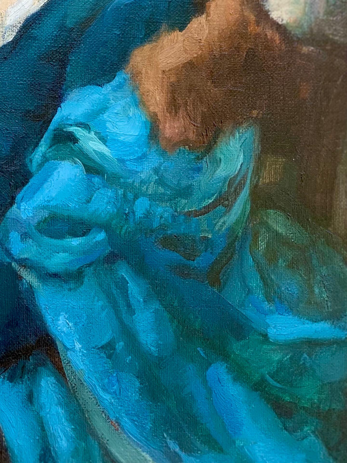 La dame en bleu