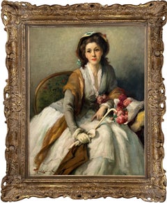 Portrait of an Elegant Woman Dressed in Eighteenth-Century