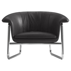 Fernanda Black leather armchair by CPRN Homood