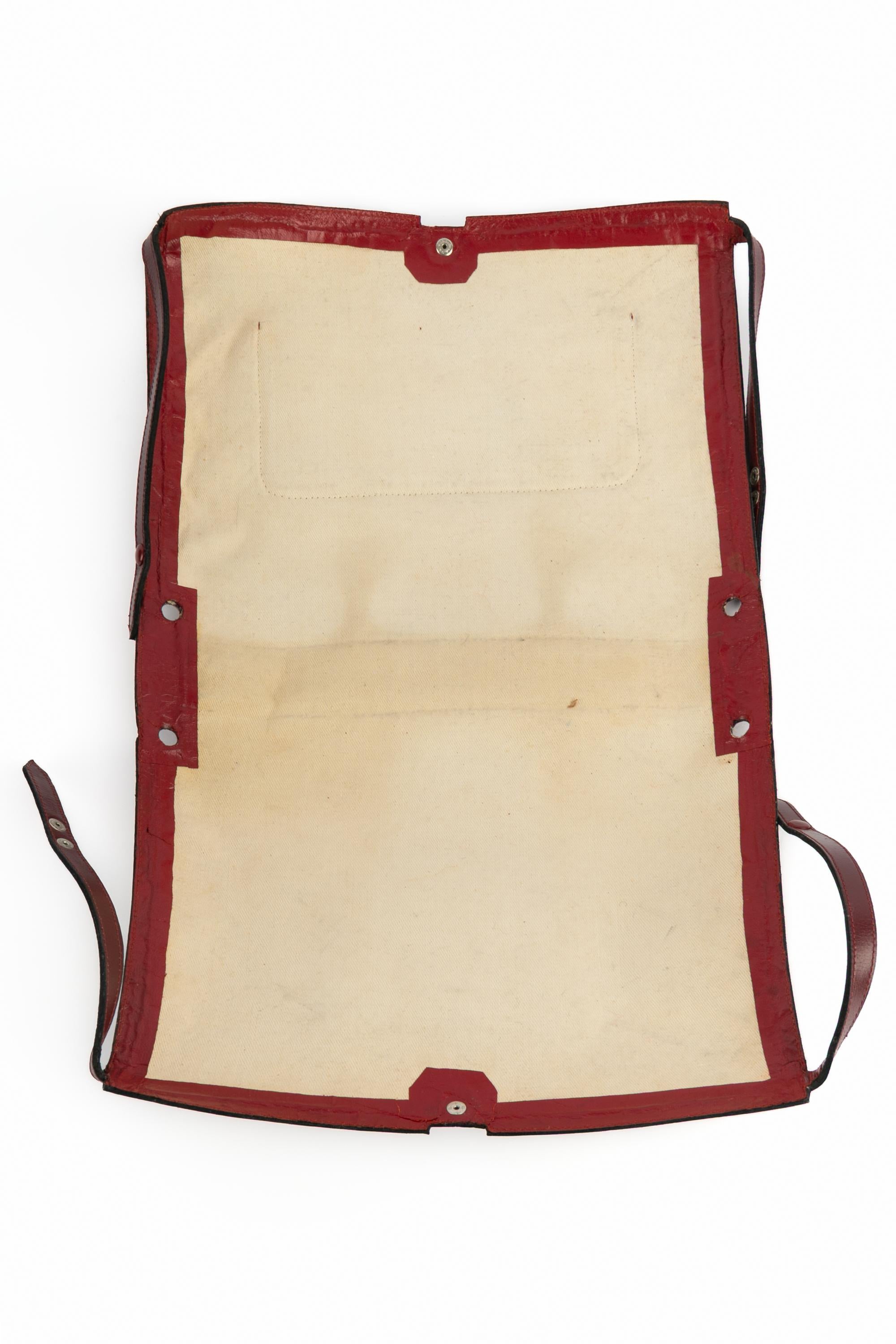 Sac en cuir Fernande Desgranges en vente 5