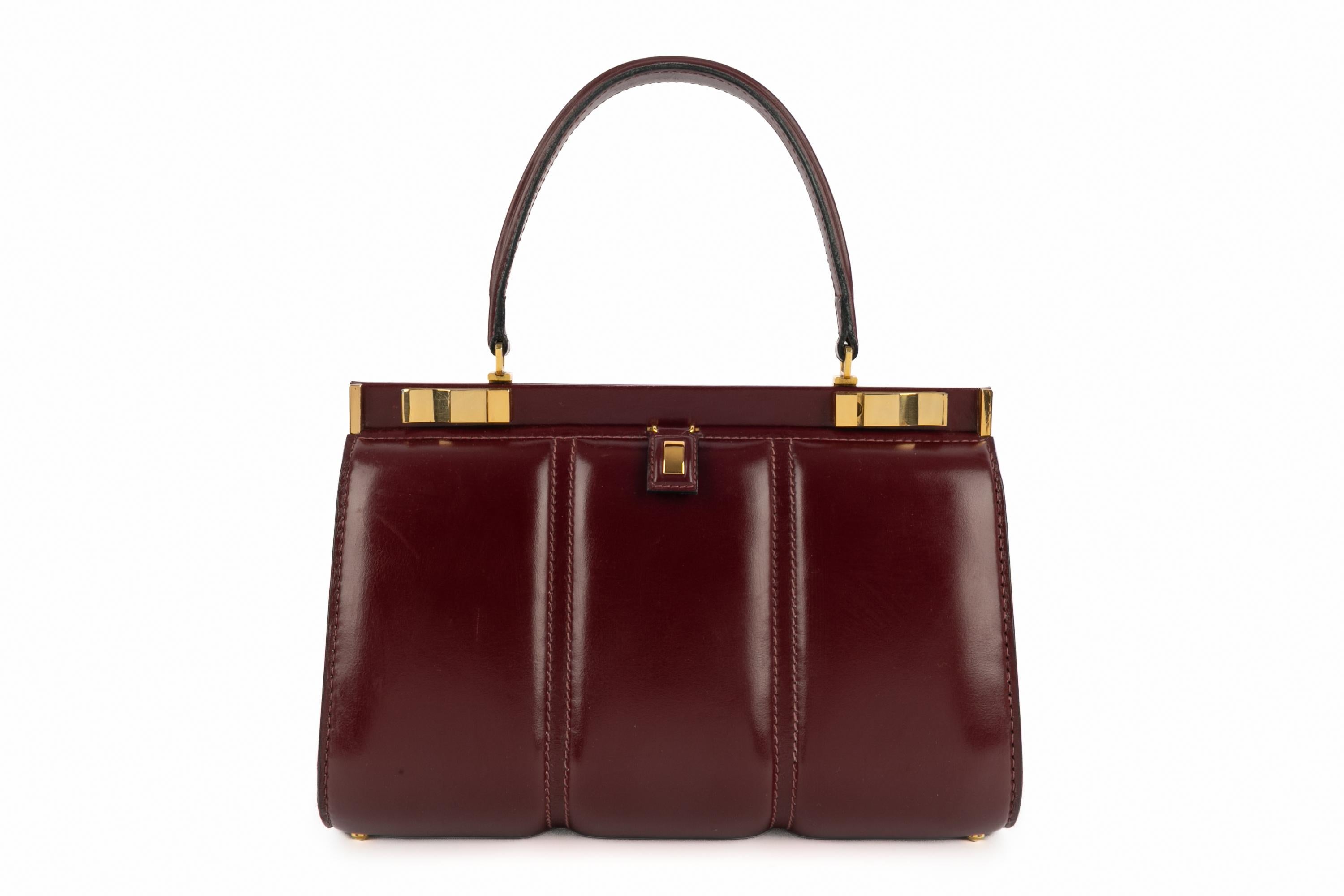 Sac en cuir Fernande Desgranges en vente 6