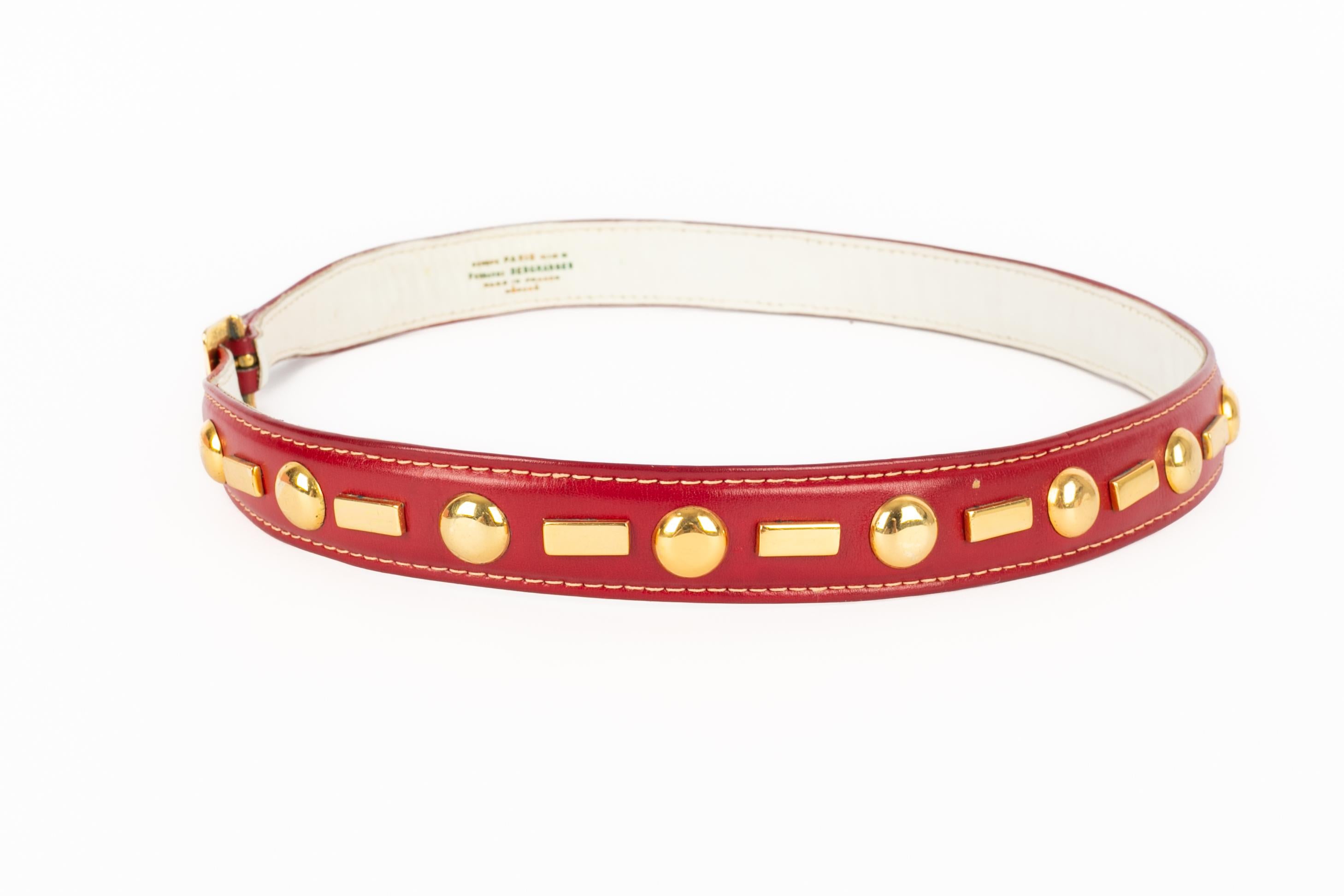 Women's Fernande Desgranges leather belt For Sale