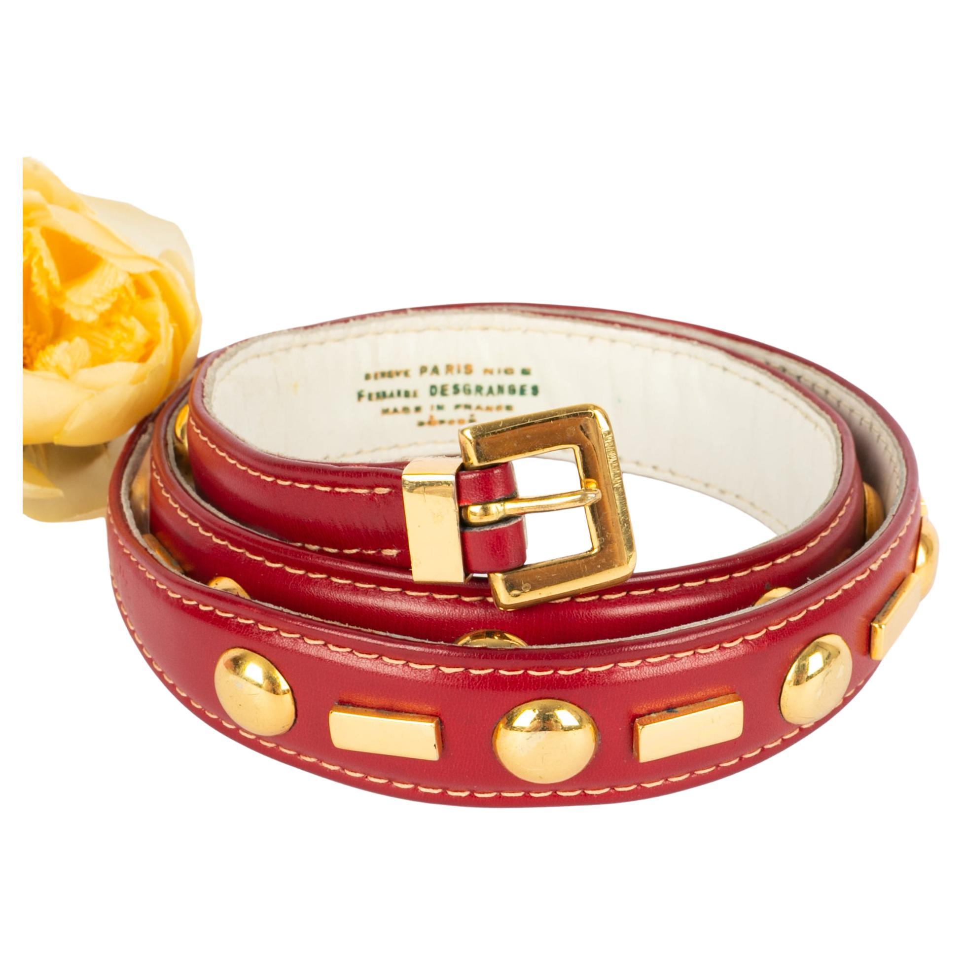 Fernande Desgranges leather belt For Sale