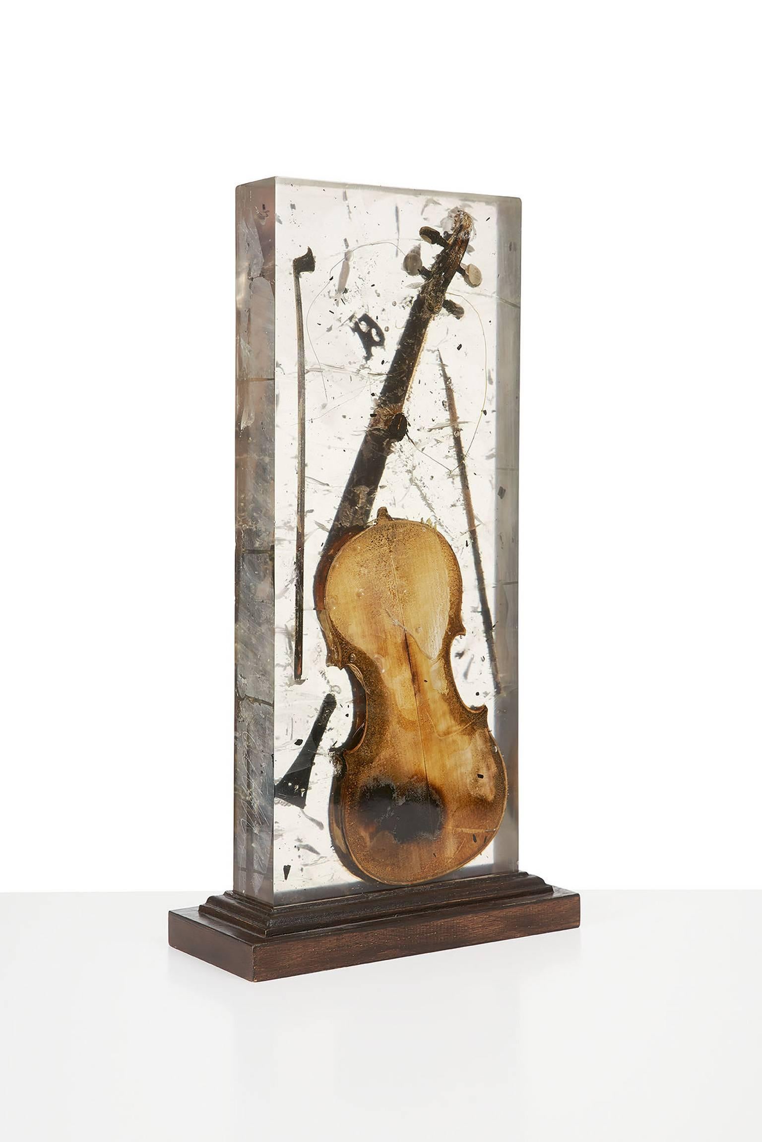 Colère de Violon  - Contemporary Sculpture by Fernandez Arman