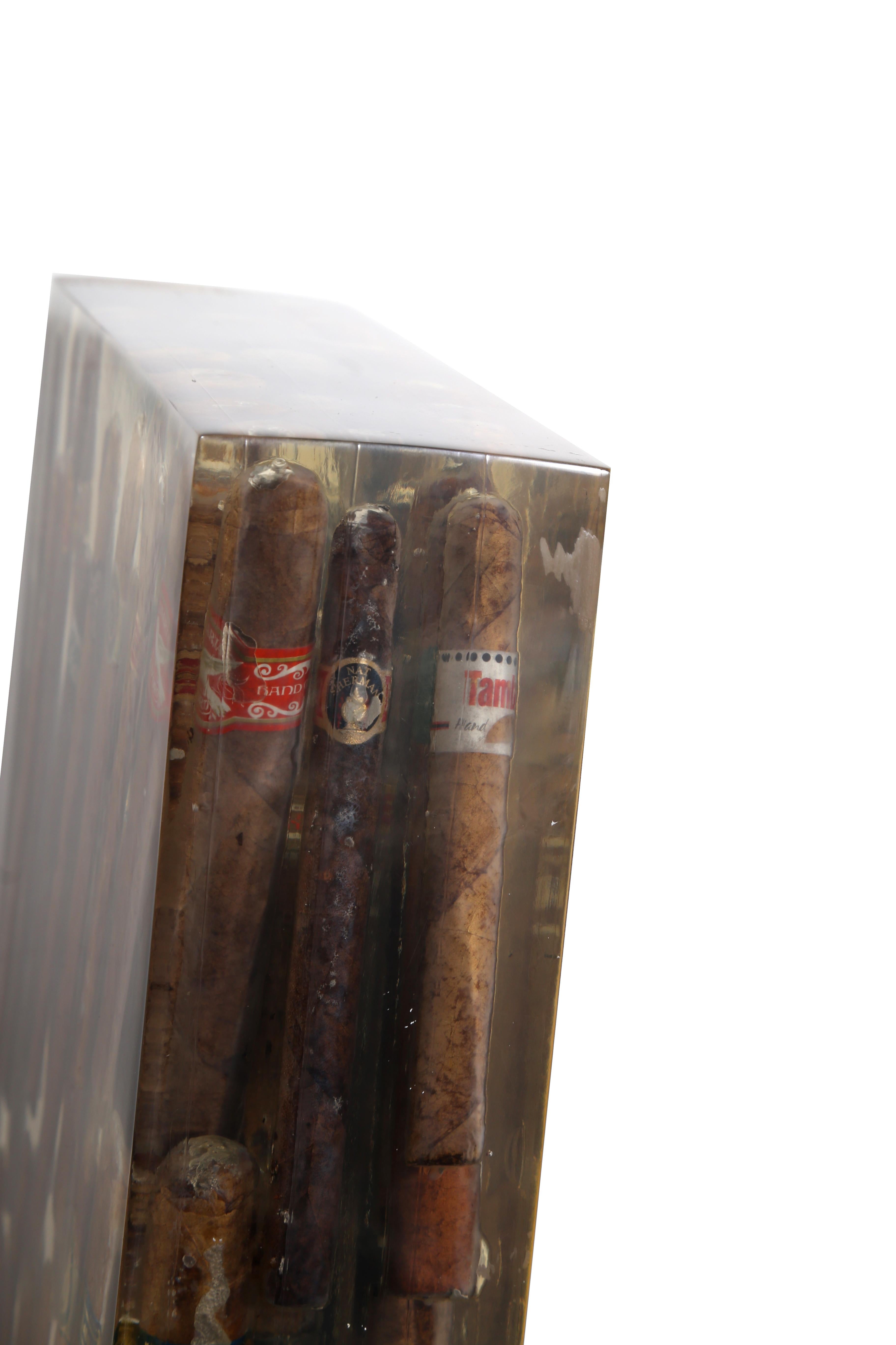 Waiting to Exhale, Accumulation Cigar Sculpture by Arman For Sale 4