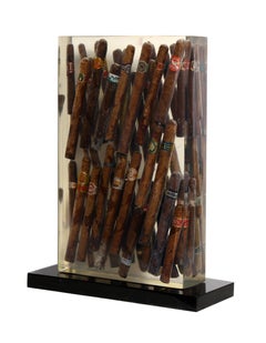 Waiting to Exhale, Accumulation Cigar Sculpture by Arman