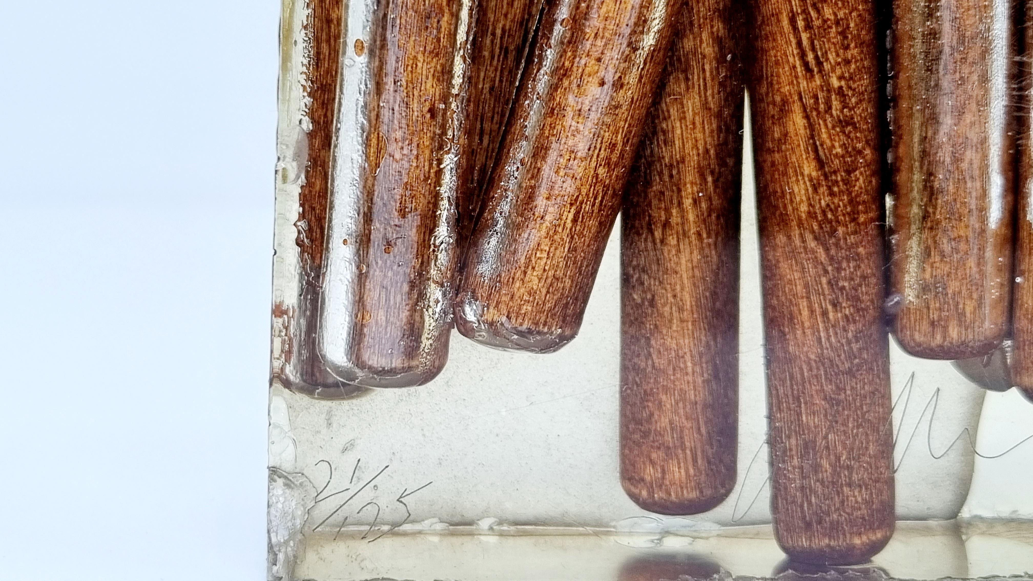Autre FERNANDEZ ARMAN - From Paintbox 1970 Accumulation de spatules en résine en vente