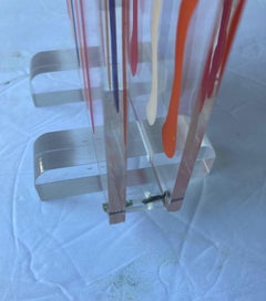 Fernandez Arman, Plexiglás, Tubos de Pintura, Técnica Mixta, Escultura Lucita/Plástico