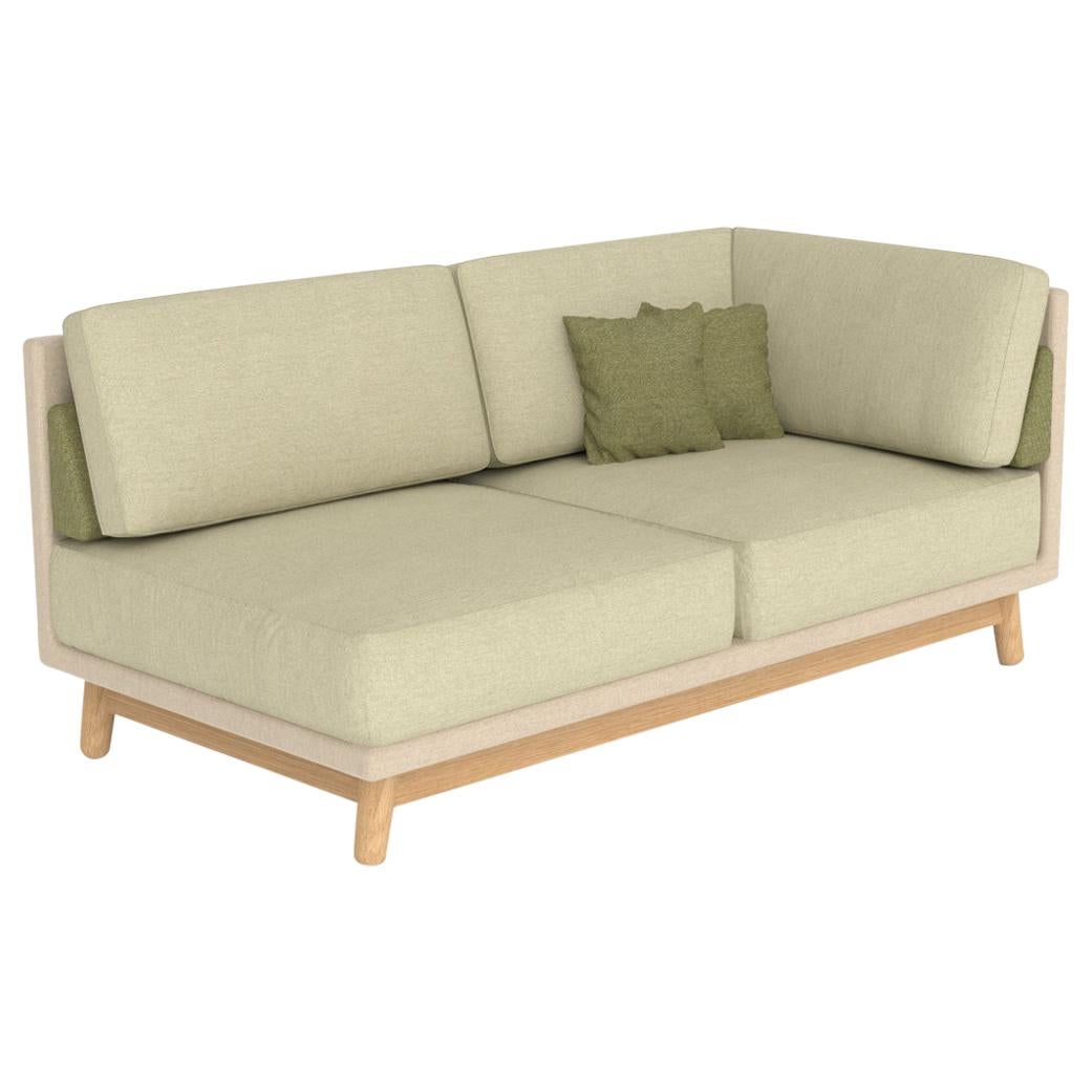 Fernandez Corner Sofa, Wood and Fabric, Contemporary Mexican Design at