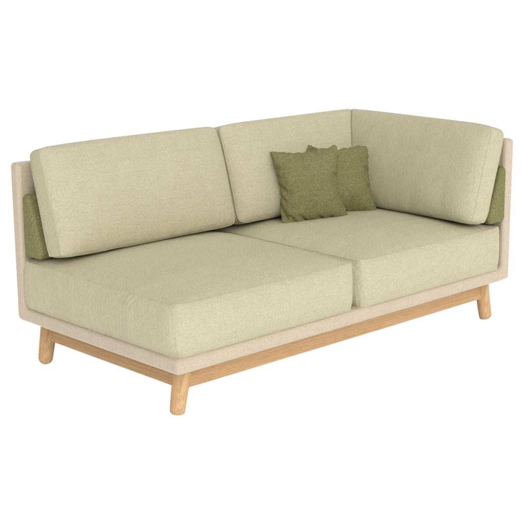 Fernandez Corner Sofa, Wood and Fabric, Contemporary Mexican Design