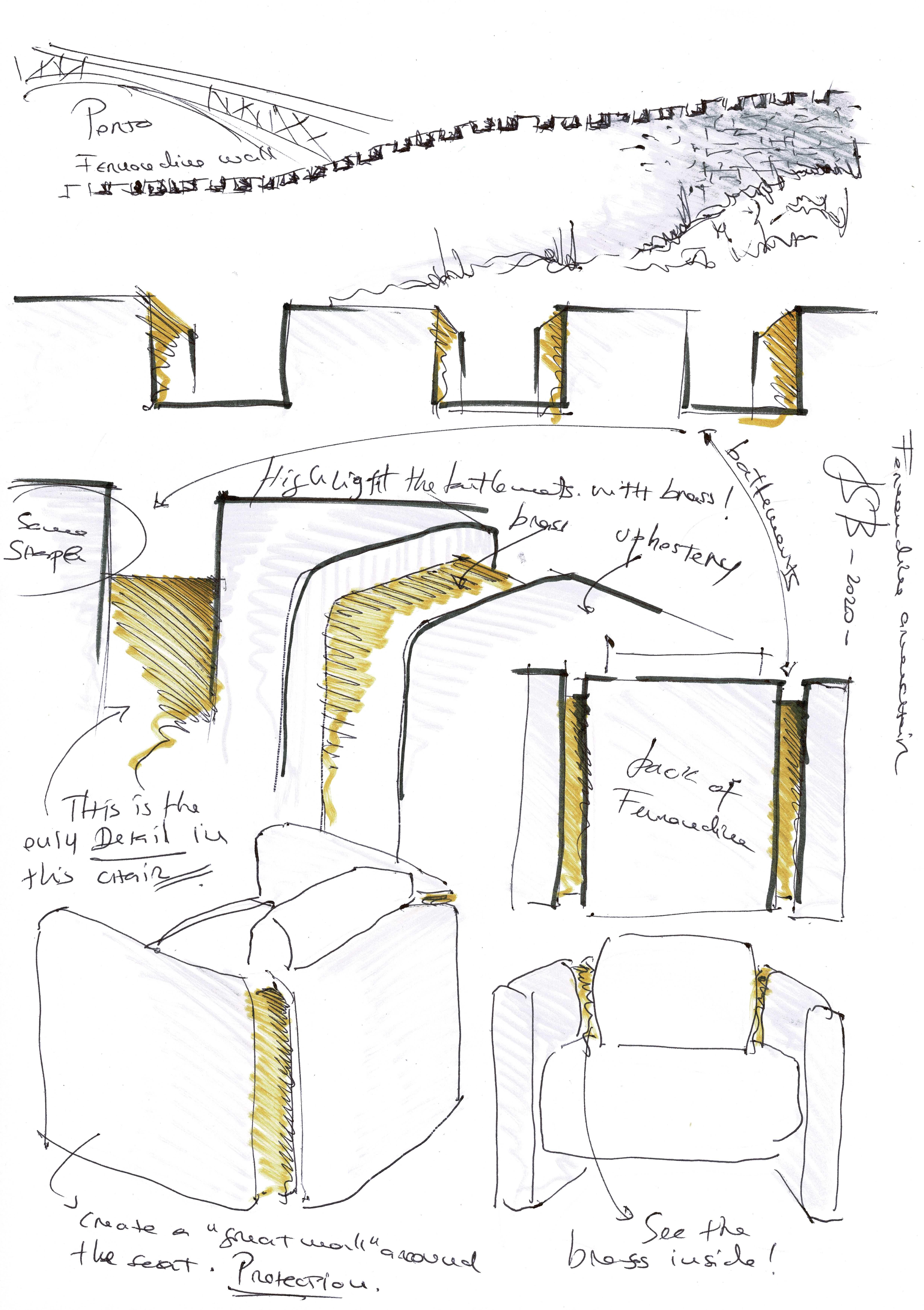 Fernandine Armchair, Bouclé and Brass, InsidherLand by Joana Santos Barbosa For Sale 6
