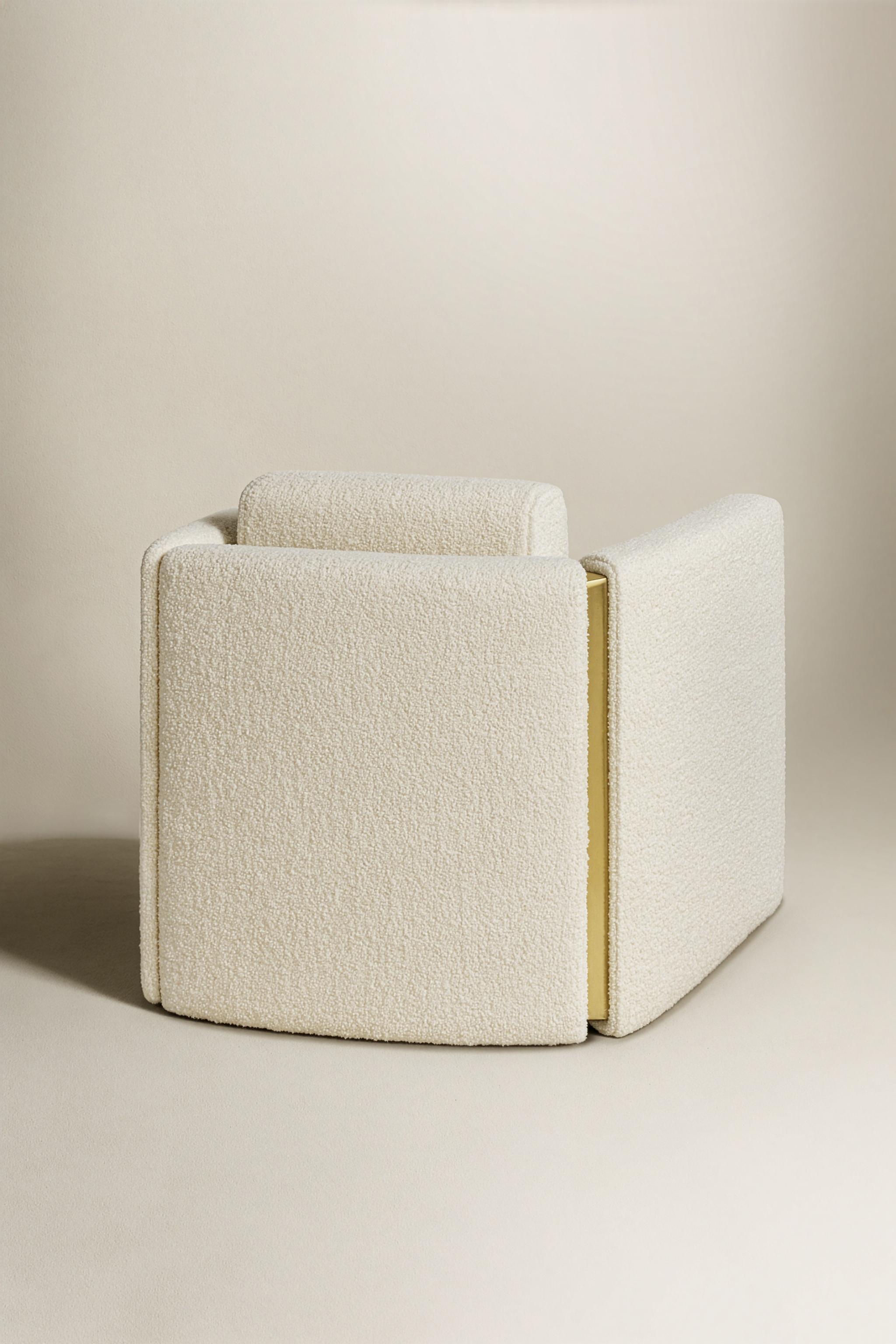 Sillón Fernandine, Bouclé y Latón, InsidherLand by Joana Santos Barbosa en venta 6