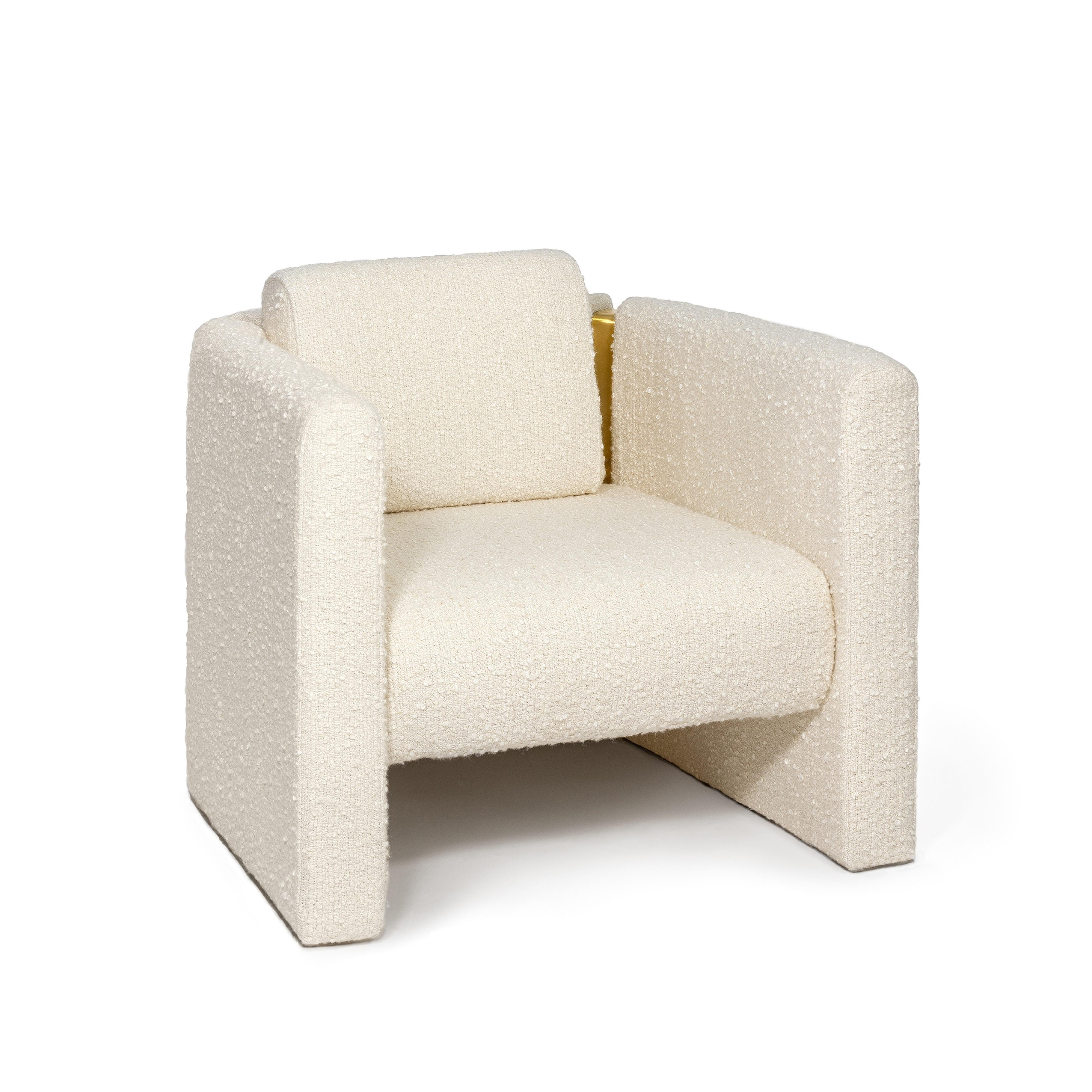 Modern Fernandine Armchair, Brass & COM, InsidherLand by Joana Santos Barbosa For Sale