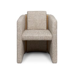 Contemporary geometric oak Portugal handmade Fernandine armchair by InsidherLand